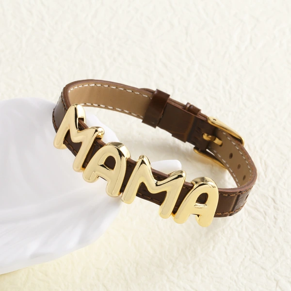 AS jewelry hot selling leather watch with letter mama mother's day bracelet hand jewelry brb27