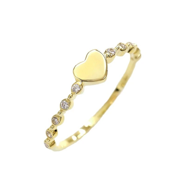  Fashionable love ring summer simple Japanese and Korean index finger ring temperament versatile fashion daily female ring
