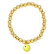 Clearance Europe and the United States hot selling devil eye bell bracelet female niche copper plated 18K gold bead bracelet brj83