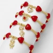 AS jewelry Europe and the United States hot selling gold-plated boy and girl love heart-shaped bracelet hand jewelry brh09 bracelet