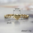  Fashionable love ring summer simple Japanese and Korean index finger ring temperament versatile fashion daily female ring