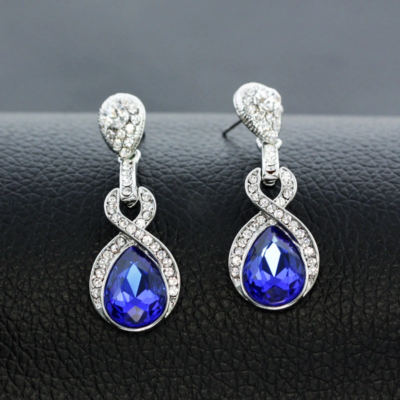 AS jewelry European and American fashion simple bridal wedding earrings temperament all-match personality water drop earrings earrings erj06