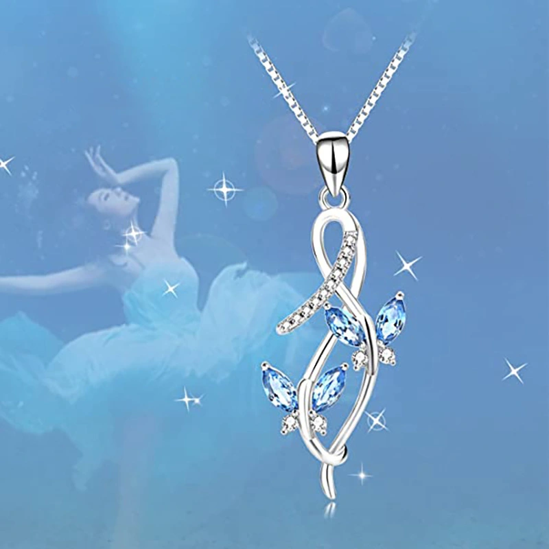 The new style Internet celebrity butterfly pendant flying wings twisted cross necklace is hot selling in Europe and the United States