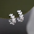   Commuter leaf earrings for women, simple accessories for daily wear, fresh and rustic style earrings