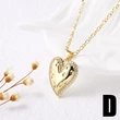 AS jewelry European and American hot-selling style Valentine's Day love heart necklace pendant real gold plated clavicle chain female nkv16