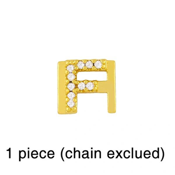 European and American 26 square brand English letter bracelet female bracelet cold style personality DIY diamond letter bracelet brc87