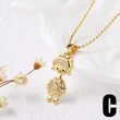 Jewelry Europe and America hot selling boy and girl rose pendant necklace clavicle chain nkn22 necklace