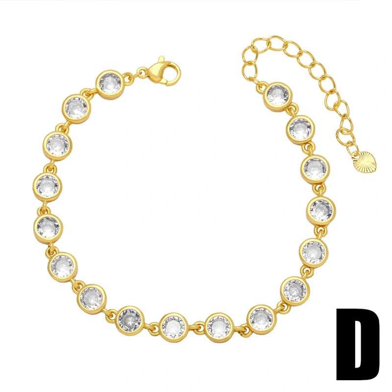 European and American new hot selling boy and girl pendant couple bracelet simple zircon bracelet Valentine's Day gift brh85