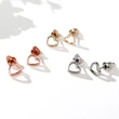  Korean minimalist earrings for women, hollow heart-shaped earrings, romantic Valentine's Day gift for girlfriend