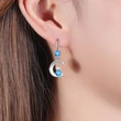 Hot-selling earrings: Creative Zodiac Year Ox Earrings, Water Drop Moon Diamond Earrings