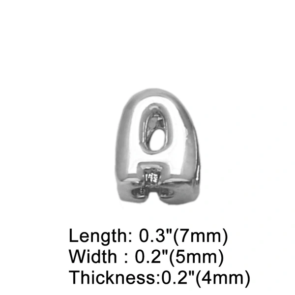 AS jewelry European and American all-match DIY with 26 English letters pendant necklace white K clavicle chain nkb300