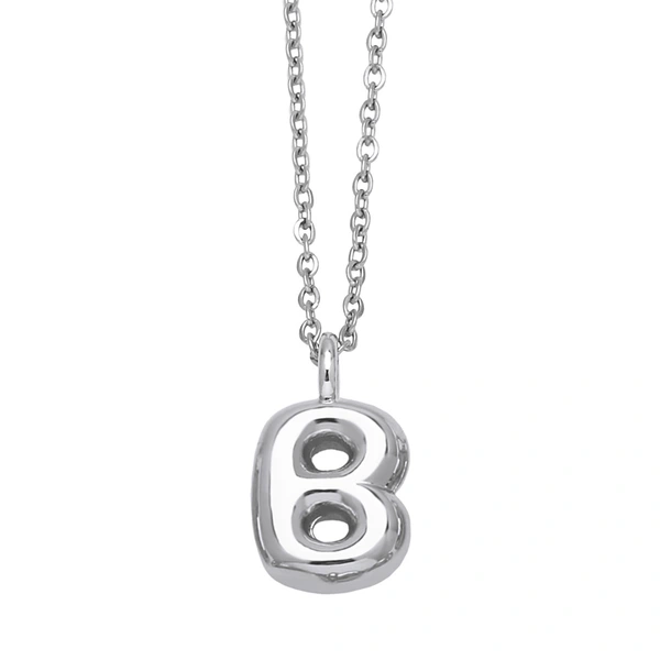 European and American hot-selling jewelry 26 English letters pendant necklace hip-hop smooth gold-plated clavicle chain nkp13