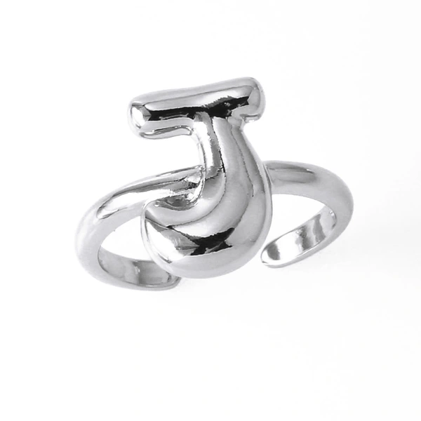 AS jewelry European and American hot selling 26 English letters ring female copper plated 18k gold open ring rih05