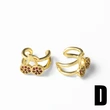 AS jewelry new hot-selling style fruit cherry ear bone clip copper plated 18k gold earrings ear clip era302
