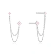 Trendy chain-style tassel diamond earrings, hot-selling personalized trendy earrings (1 pair)