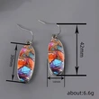 Hot selling new style earrings, geometric colorful stickers, fashionable and artistic skirt matching styles
