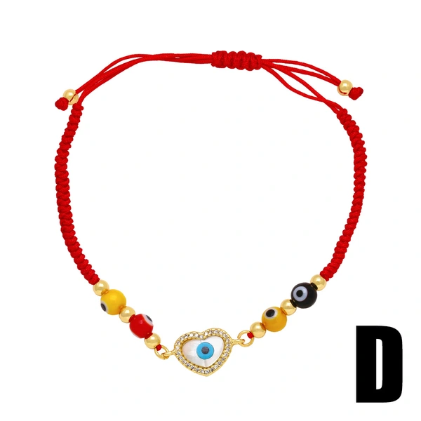 Clearance Devil's Eye Bracelet Women's Flushing Rope Hand-woven Adjustable Bracelet Wholesale brk23