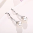 New earrings exquisite and elegant imitation pearl long earrings for women wedding bridal earrings for women