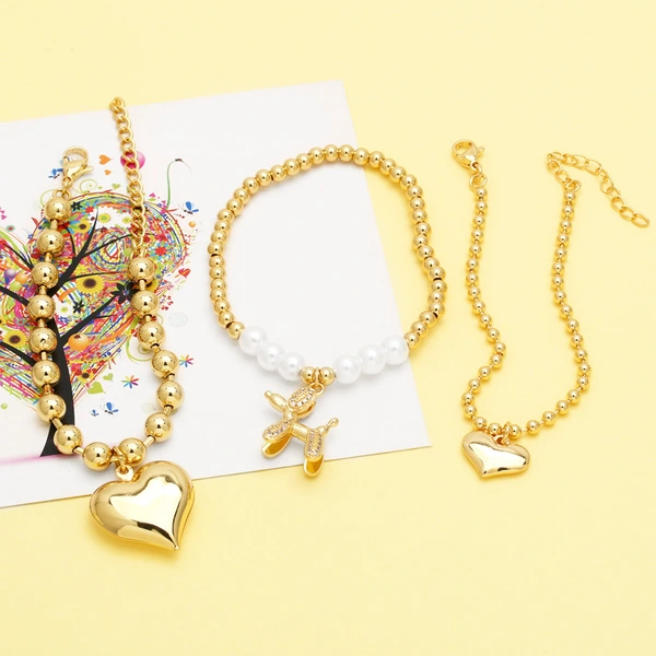 European and American retro hip-hop love bracelet female personality temperament all-match high-end sense Internet celebrity fashion accessories brg36