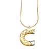 AS jewelry European and American 26 English letters pendant necklace female two-color gold-plated clavicle chain nkp20
