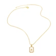 AS jewelry European and American new shell cube 26 English letters necklace clavicle chain female nkb581