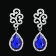 AS jewelry inlaid crystal water drop bridal earrings female simple fashion earring accessories erj07