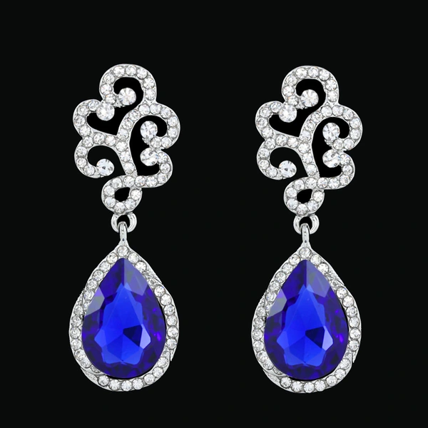 AS jewelry inlaid crystal water drop bridal earrings female simple fashion earring accessories erj07