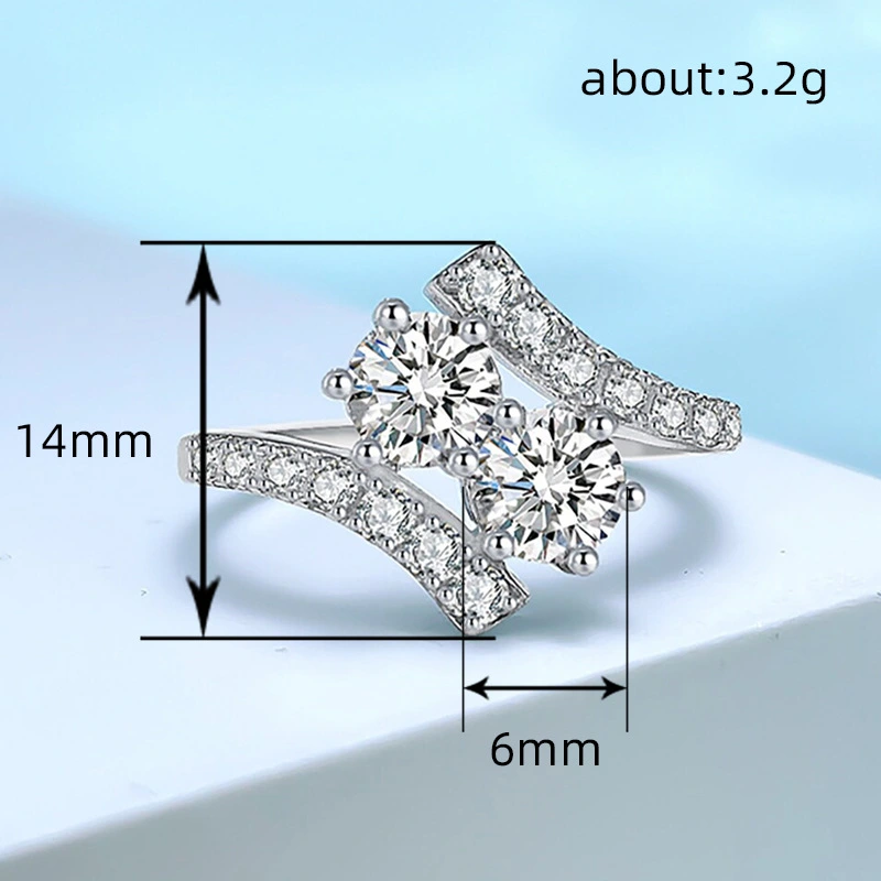  European and American new hot selling ring swing arm design geometric ring fashionable and beautiful everyday ring