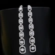 Luxury fashion French style earrings niche slim temperament long women's dress party earrings
