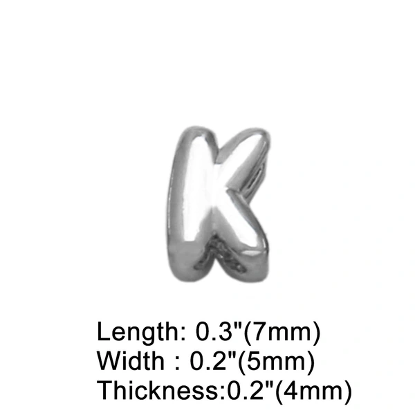 AS jewelry European and American all-match DIY with 26 English letters pendant necklace white K clavicle chain nkb300