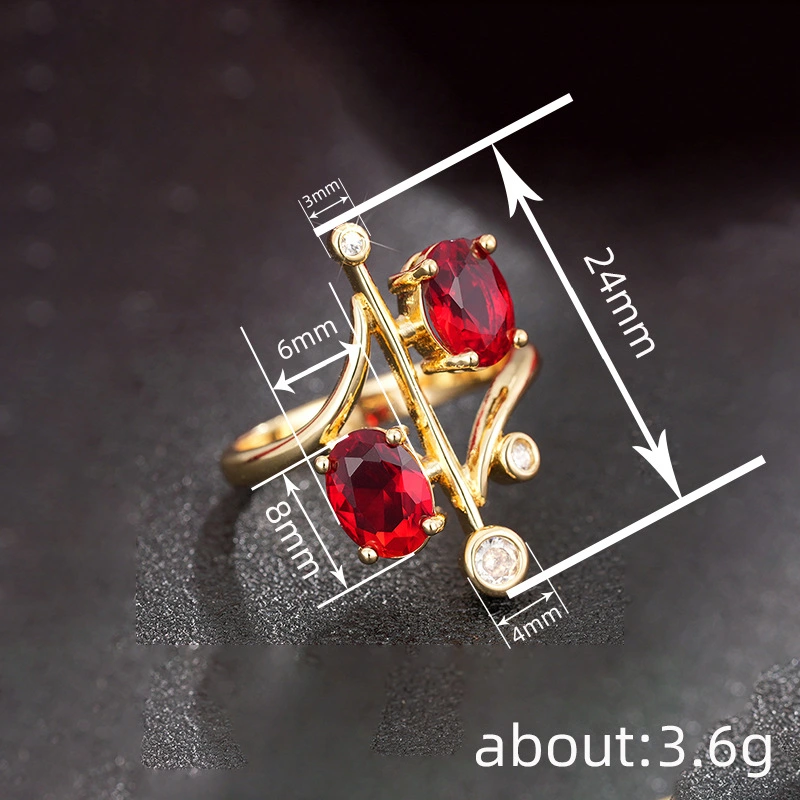   Live ring female palace high-end round jewelry crown princess light luxury style fashionable ring