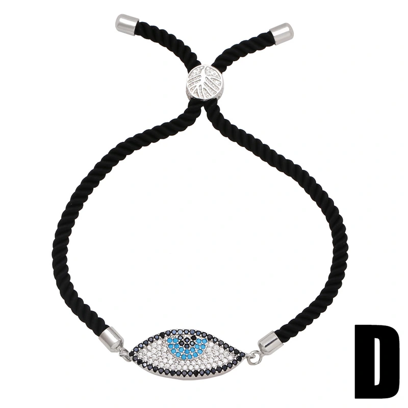 European and American jewelry devil eye bracelet personality full diamond zircon blue eye bracelet fashion hand jewelry brk12