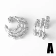 AS jewelry ear cuff European and American hot selling C-shaped earrings female smooth gold-plated earrings ear bone clip era195
