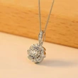 2022 new jewelry French trend flower zircon necklace sweater chain autumn and winter necklace clavicle accessories
