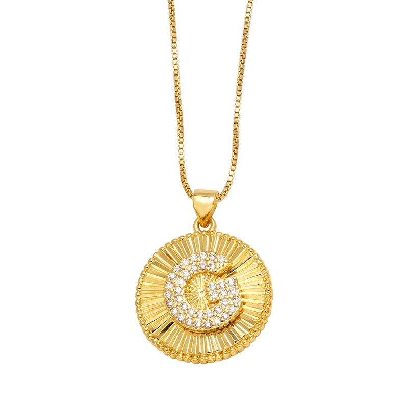 AS jewelry new hot selling 26 English letters pendant necklace clavicle chain nkb785 necklace