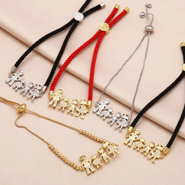 AS jewelry Europe and the United States hot selling boys and girls pendant bracelet gold-plated zircon red bracelet brf09