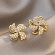 Same style windmill earrings for women, temperamental internet celebrity Korean style earrings, 2022 new trendy earrings