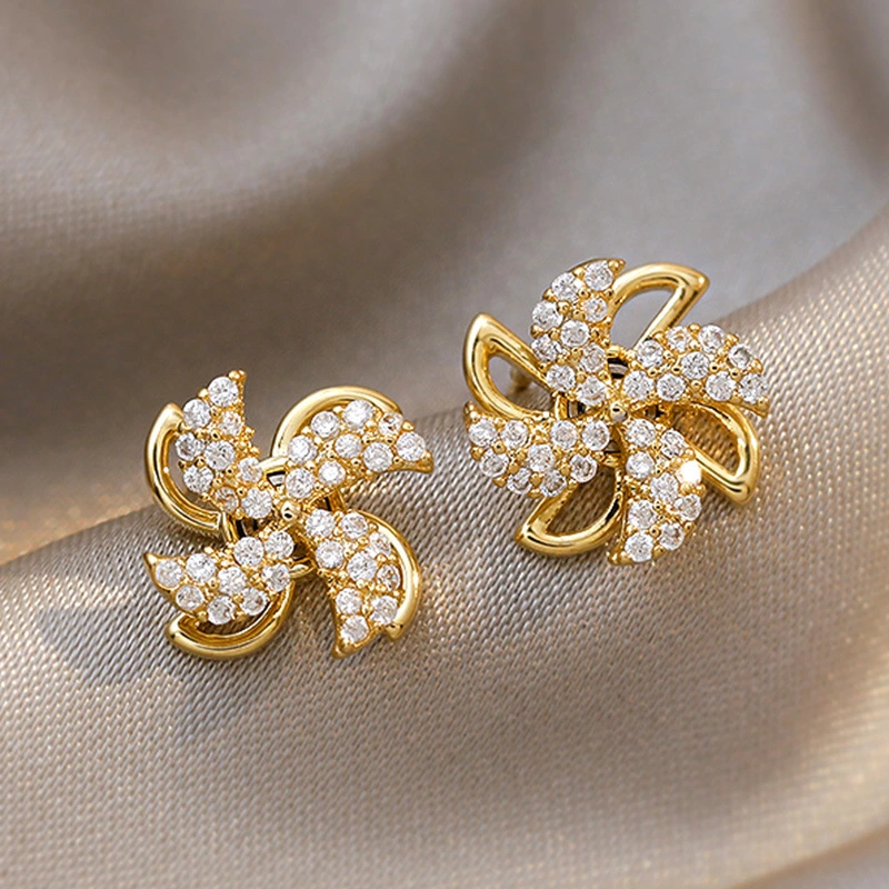 Same style windmill earrings for women, temperamental internet celebrity Korean style earrings, 2022 new trendy earrings