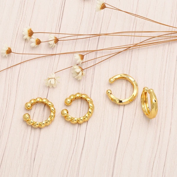 Design sense C-shaped thread personality ear clip European and American simple cold style no ear piercing ear bone earrings female era127