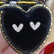 Live broadcast hot small earrings mini micro-inlaid heart zircon earrings for women to sleep without taking off earrings