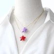 AS jewelry new oil drop five-pointed star pendant necklace clavicle chain nkb709 necklace