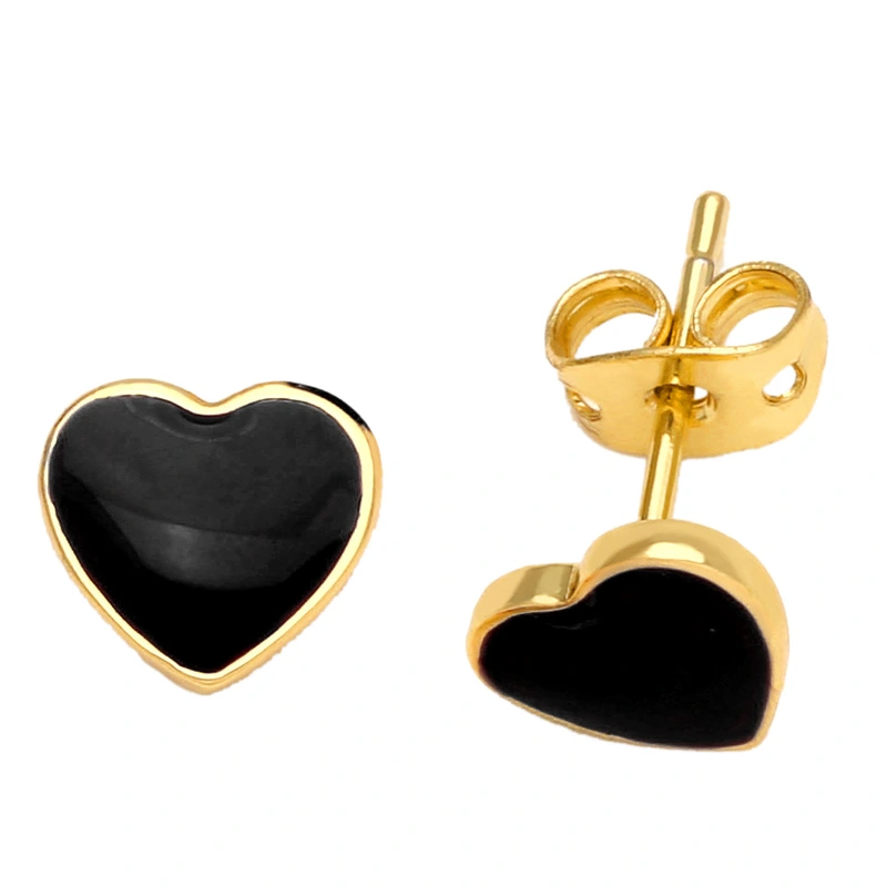 New trend earrings niche design oil drop heart earrings simple personality earrings era068