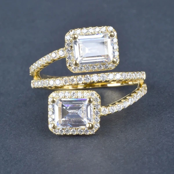  Japanese and Korean fashion personality rings Internet celebrity light luxury geometric multi-layer rings design women's rings