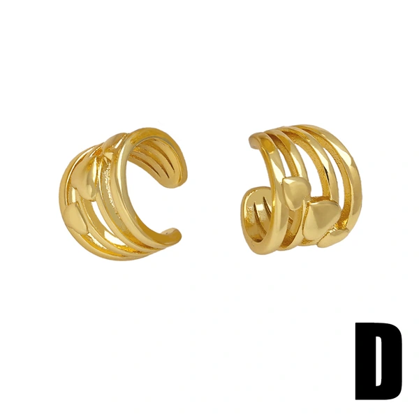 Hot selling round non-pierced ear clips high-end gold-plated earrings earrings ear bone clips era174