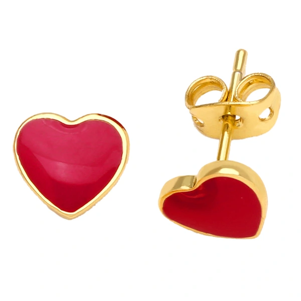 New trend earrings niche design oil drop heart earrings simple personality earrings era068