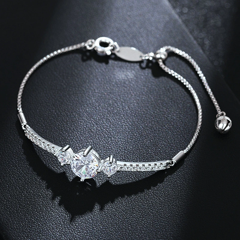 New box chain bracelet with adjustable elasticity, exquisite jewelry, fashionable and personalized lady style bracelet