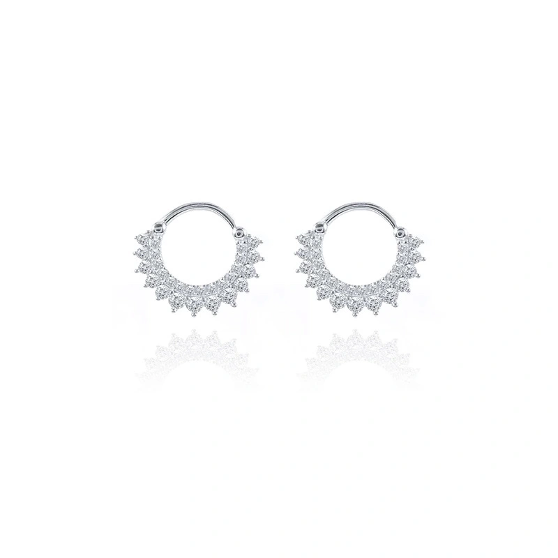 Manufacturer's source exquisite earrings for women, hot selling, multiple colors available, colorful zircon personalized jewelry