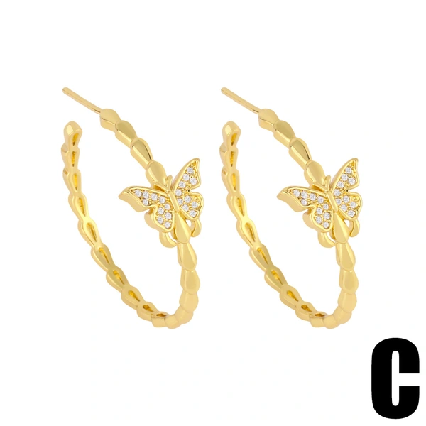 Clearance Star Moon Earrings Net Red Butterfly Earrings Design Cold Style Earrings Earrings Trend erz61