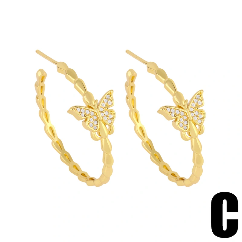 Clearance Star Moon Earrings Net Red Butterfly Earrings Design Cold Style Earrings Earrings Trend erz61