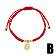 AS jewelry European and American red rope Madonna cross pendant bracelet gold-plated tennis racket hand jewelry female bra84